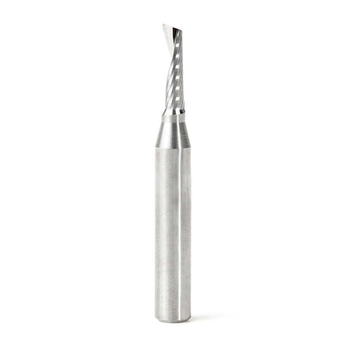 Amana Tool 51447 CNC SC Spiral O Single Flute, Plastic Cutting 5/32 D x 9/16 CH x 1/4 SHK x 2 Inch Long Up-Cut Router Bi