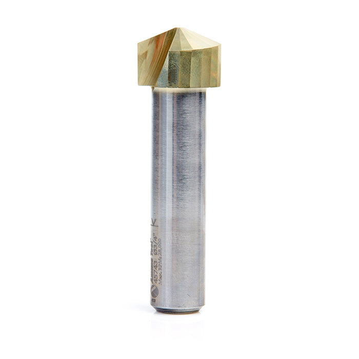 Amana Tool 45743 ZrN Coated V-Groove 135 Deg. Folding for Aluminum Composite Material (ACM) Panels Like Alucobond, Dibon