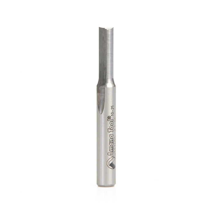 Amana Tool HSS1600 Plastic Cutting, Double Straight O Flute 3/16 D x 5/8 CH x 1/4 SHK x 2 Inch Long High Speed Steel (HS