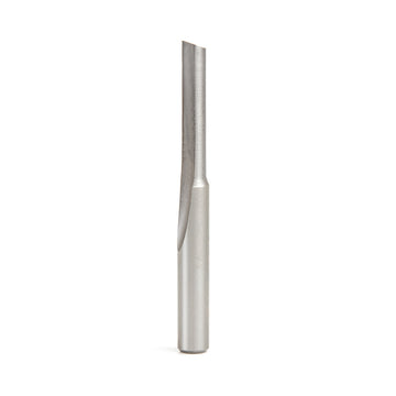 Amana Tool HSS1506 Plastic Cutting, Single Straight O Flute 1/4 D x 1 CH x 1/4 SHK x 2-3/8 Inch Long High Speed Steel (HSS) Router Bit
