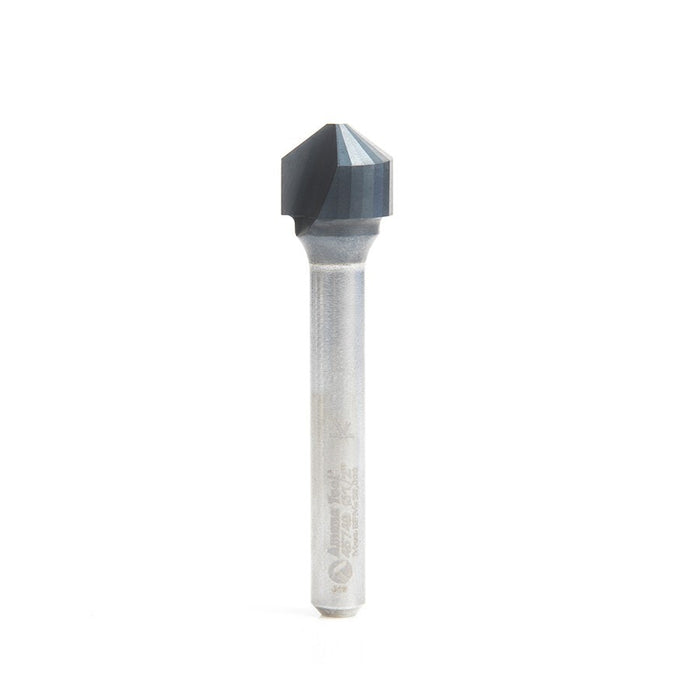 Amana Tool 45749 V-Groove 108 Deg. Folding for Steel Composite Material (SCM) Panels, 0.090 Tip Cut Width x 3/8 CH x 1/2