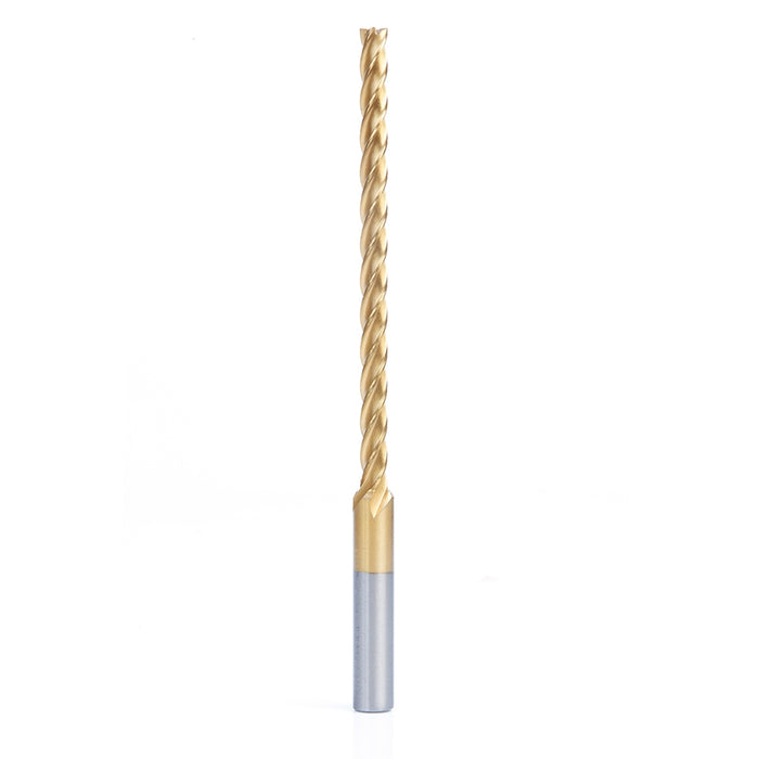 Amana Tool HSS1210 Foam Cutting Square End 1/4 D x 4 CH x 3/8 SHK x 6 Inch Long Extended Reach CNC High Speed Steel (HSS