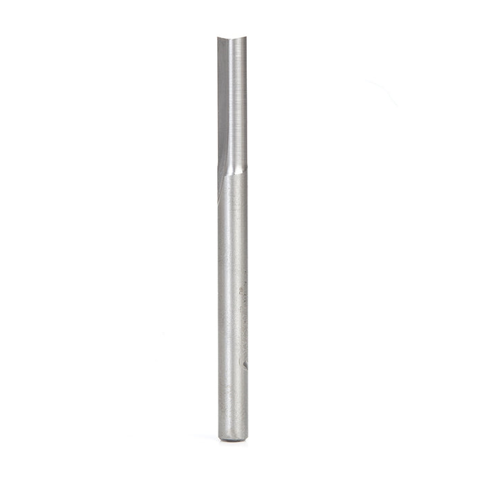 Amana Tool HSS1611 HSS Straight V Flute Foam Cutting 1/4 D x 1 CH x 1/4 SHK x 3-1/4 Inch Long Router Bit