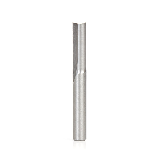Amana Tool HSS1610 HSS Straight V Flute Foam Cutting 1/4 D x 3/4 CH x 1/4 SHK x 2-1/8 Inch Long Router Bit