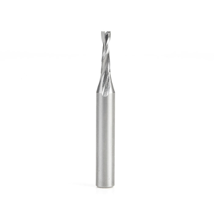 Amana Tool 51762 SC CNC Spiral Double O Flute, Plastic Cutting 1/8 Dia x 1/2 CH x 1/4 Shank x 2 Inch Long Up-Cut Router 