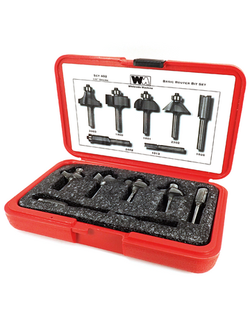 Whiteside 402 Basic Router Bit Set - 1/4″ Shank