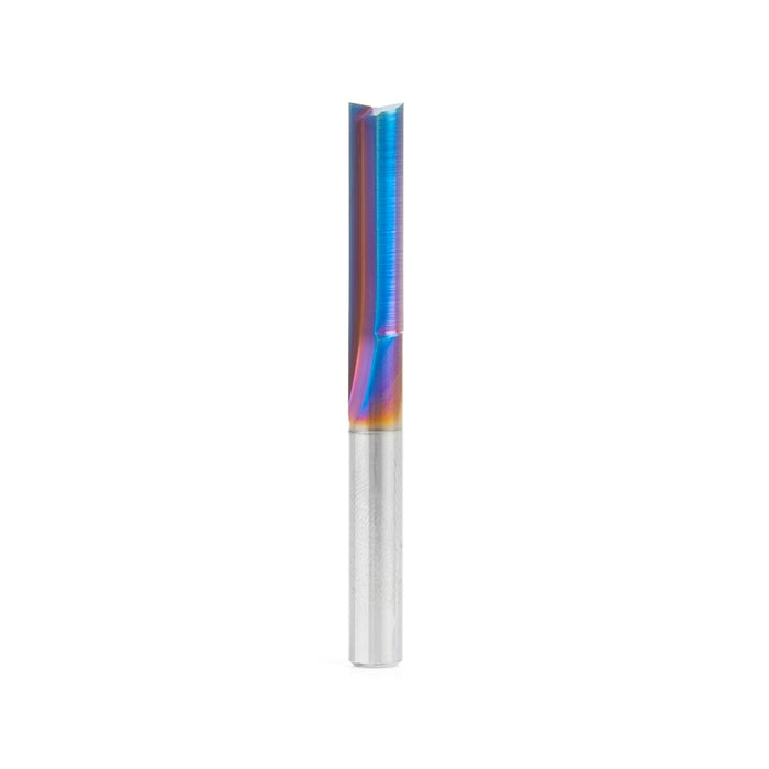 Amana Tool 43608-K SC Spektra Extreme Tool Life Coated Double Straight V Flute, Plastic Cutting 1/4 D x 1 CH x 1/4 SHK x