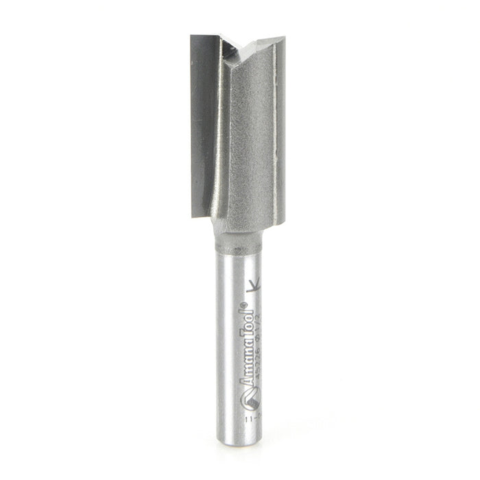 Amana Tool 45226 Carbide Tipped Straight Plunge High Production 1/2 D x 1 CH x 1/4 SHK x 2-1/8 Inch Long Router Bit