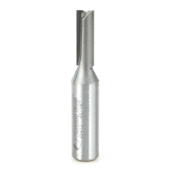Amana Tool 45412 Carbide Tipped Straight Plunge High Production 5/16 D x 1 CH x 2-3/4 Long x 1/2 Inch SHK Router Bit