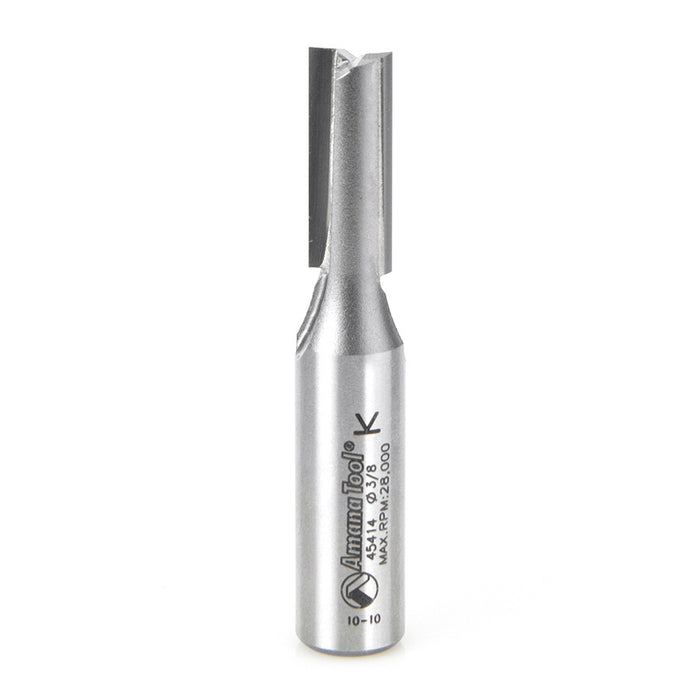 Amana Tool 45414 Carbide Tipped Straight Plunge High Production 3/8 D x 1 CH x 2-3/4 Long x 1/2 Inch SHK Router Bit