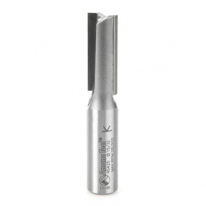 Amana Tool 45425 Carbide Tipped Undersized Plywood Dado Plunge 15/32 D x 1-1/4 CH x 1/2 Inch SHK Router Bit for Plywood 
