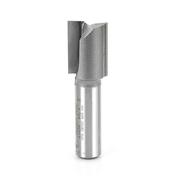 Amana Tool 45438 Carbide Tipped Straight Plunge High Production 3/4 D x 1 CH x 1/2 SHK x 2-5/8 Inch Long Router Bit