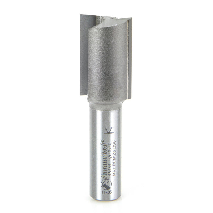 Amana Tool 45444 Carbide Tipped Straight Plunge High Production 13/16 D x 1-1/4 CH x 1/2 SHK x 2-7/8 Inch Long Router Bi