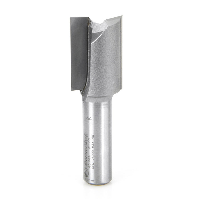 Amana Tool 45446 Carbide Tipped Straight Plunge High Production 7/8 D x 1-1/4 CH x 1/2 SHK x 2-7/8 Inch Long Router Bit