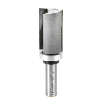 Amana Tool 45467 Carbide Tipped Flush Trim Plunge Template 1 Inch D x 1-3/4 CH x 1/2 SHK w/ Upper Ball Bearing Router Bit