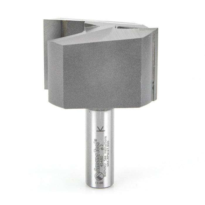 Amana Tool 45480 Carbide Tipped Straight Plunge High Production 2 D x 1-1/4 CH x 1/2 SHK x 2-7/8 Inch Long Router Bit
