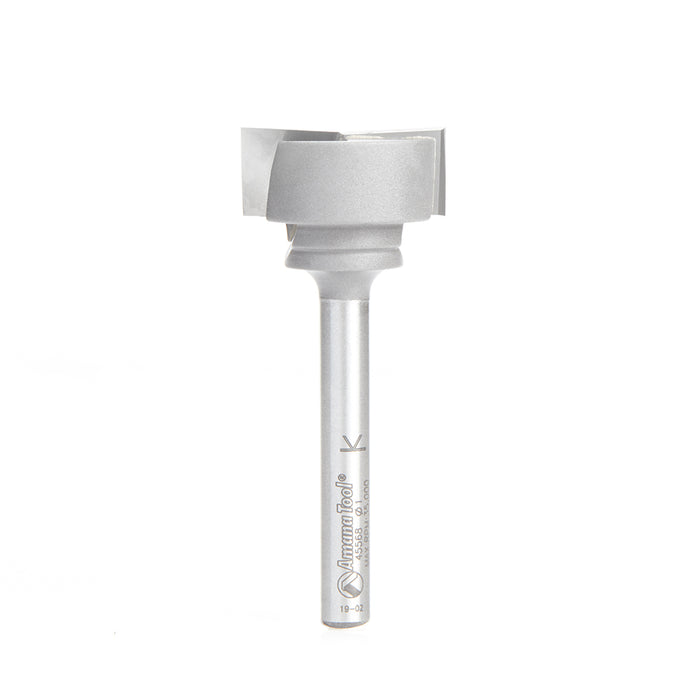 Amana Tool 45568 Carbide Tipped Bottom Cleaning / Spoilboard 1 D x 7/16 CH x 1/4 Inch SHK Upshear Design Router Bit