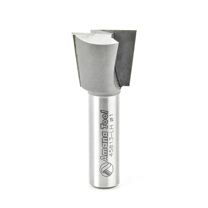 Amana Tool 45813-LH Carbide Tipped Stair Tread L/H Dovetail 7 Deg x 1 Inch D x 7/8 CH x 1/2 SHK Router Bit
