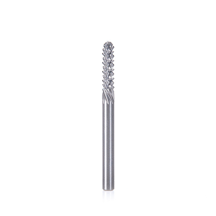 Amana Tool 46087 End Mill Point Diamond Pattern, Composite Cutting 1/8 Dia x 1/2 Cut Height x 1/8 Shank x 1-1/2 Inch Lon