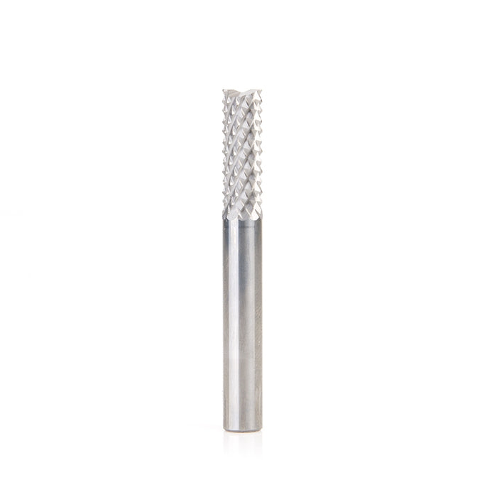 Amana Tool 46110-M Abrasive Type Plunge Diamond Pattern, Composite Cutting 6mm D x 19mm CH x 6mm SHK x 50mm Long Router 