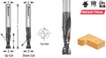 Amana Tool 46200-DLC Solid Carbide Spiral Plunge - 1/8 Dia x 1/2 x 1/4 Inch Shank x 2 Inch Long Down-Cut