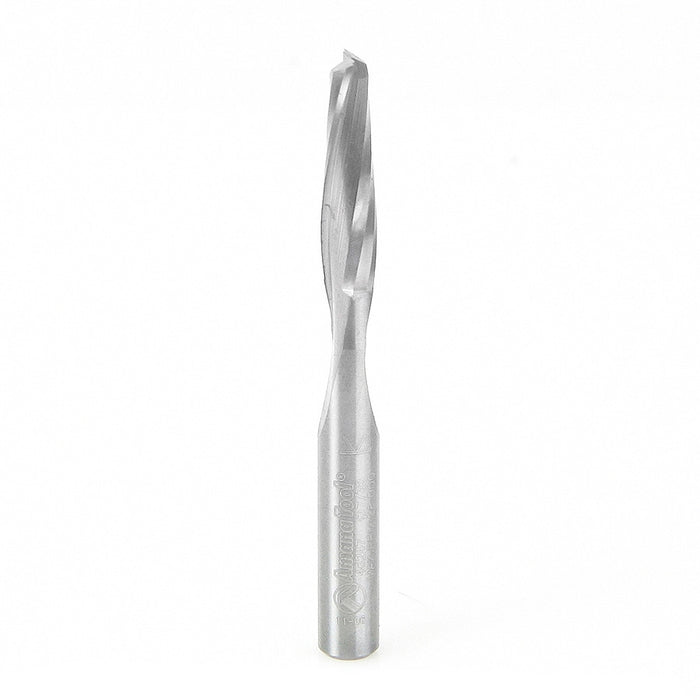 Amana Tool 46247 CNC Solid Carbide Spiral Plunge for Solid Wood 7/32 D x 1 CH x 1/4 SHK x 2-1/2 Inch Long Up-Cut Router 