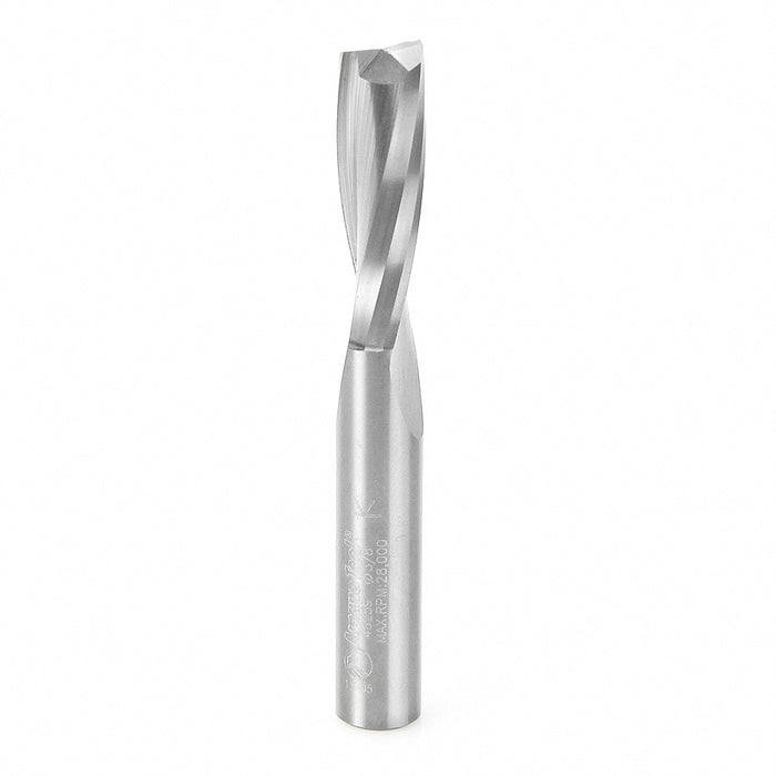 Amana Tool 46259 CNC Solid Carbide Spiral Plunge for Solid Wood 3/8 D x 1-1/4 CH x 3/8 SHK x 3 Inch Long Up-Cut Router B