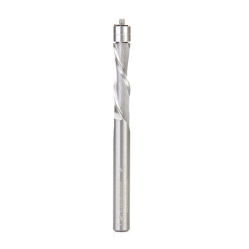 Fraise à affleurer à spirale en carbure Amana Tool 46297, 1/4 po, coupe vers le bas