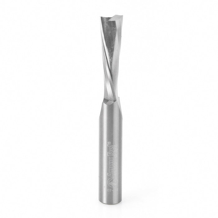 Amana Tool 46359 CNC Solid Carbide Spiral Plunge for Solid Wood 3/8 D x 1-1/4 CH x 3/8 SHK x 3 Inch Long Down-Cut Router