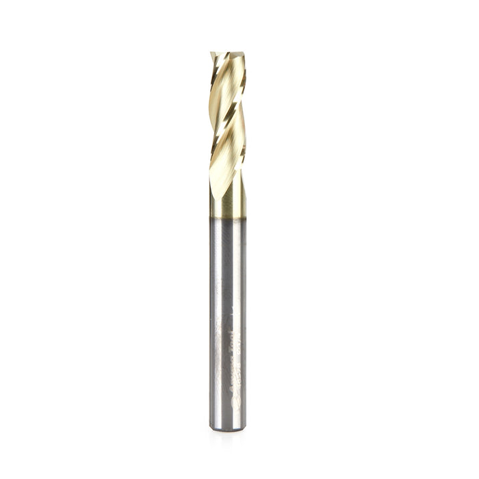 Amana Tool 46578 CNC 2D and 3D Carving 0.10 Deg Straight Angle Flat Bottom x 1/4 D x 3/4 CH x 1/4 SHK x 2-1/2 Inch Long 