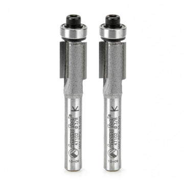 Amana Tool 47102-2 2 Pc Flush Trim 3/8Dx1/4 Shk