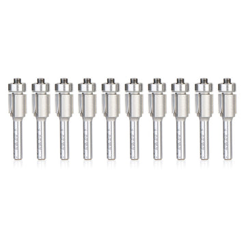 Fraise à affleurer Amana Tool 47106-10, 10 pièces, diamètre 1/2 po, queue 1/4 po