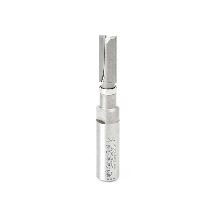 Amana Tool 47226 Carbide Tipped Flush Trim Plunge Template 3/8 D x 1 CH x 1/2 Inch SHK w/ Upper Ball Bearing Router Bit