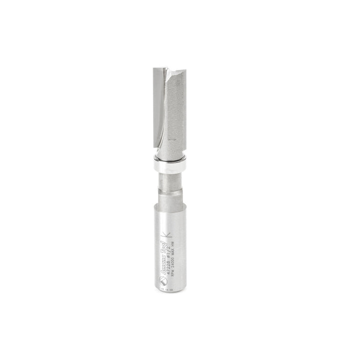 Amana Tool 47228 Carbide Tipped Flush Trim Plunge Template 1/2 D x 1-1/4 CH x 1/2 Inch SHK w/ Upper Ball Bearing Router 