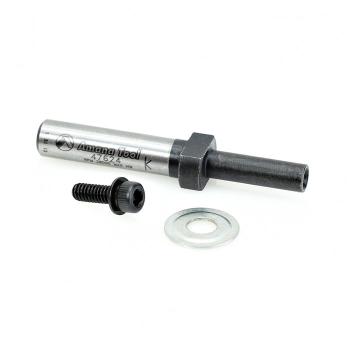 Amana Tool 47624 1/4 Arbor, Screw &amp; Washer for #47170