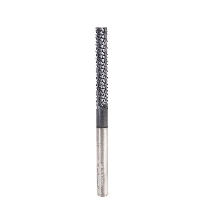 Amana Tool 48053-B High Performance Burr End 1/4 D x 1-1/2 CH x 1/4 SHK x 3-1/2 Inch Long SC Fiberglass and Composite Cu