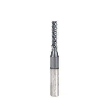 Amana Tool 48061-B High Performance Burr End 4mm x 16mm CH x 6mm SHK x 50mm Long SC Fiberglass and Composite Cutting AlTiN Coated Router Bit