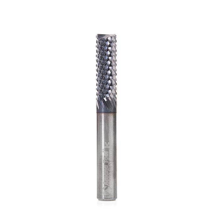 Amana Tool 48063-E High Performance End Mill 8mm D x 25mm CH x 8mm SHK x 63mm Long SC Fiberglass and Composite Cutting A