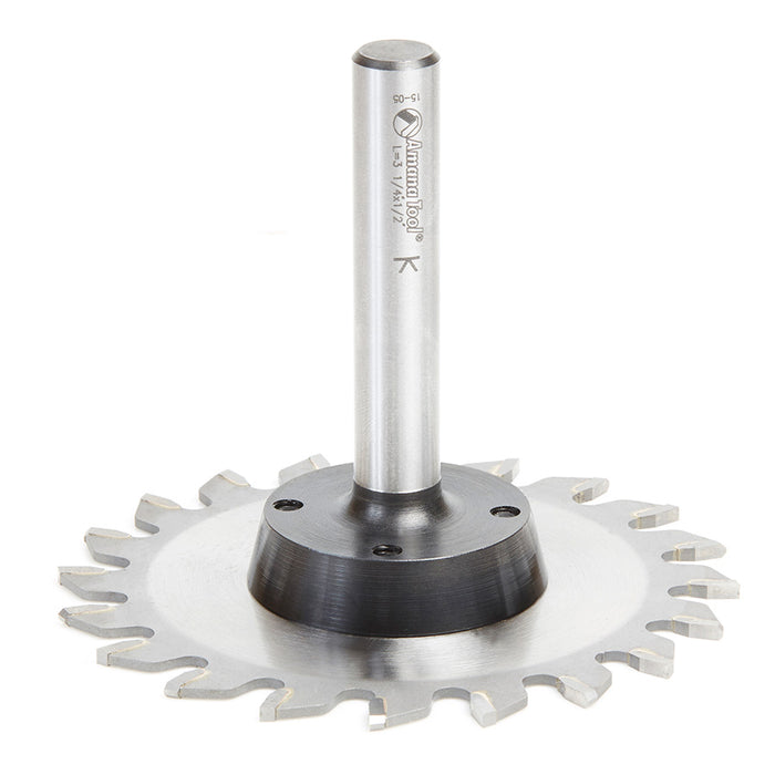Amana Tool 48200 Carbide Tipped Plastic Trim 4 Dia x 20 Teeth x TCG Grind x 1/2 Shank x 3-1/4 Inch Long Saw Blade and Ar