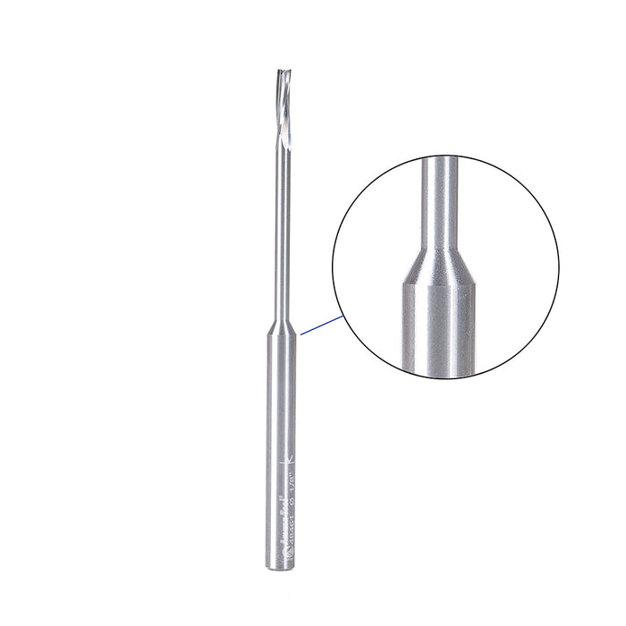 Amana Tool 48461 CNC Solid Carbide Foam Cutting Up-Cut Spiral 1/8 D x 1/2 CH x 1/4 SHK x 4 Inch Long Flat Bottom 3-Flute