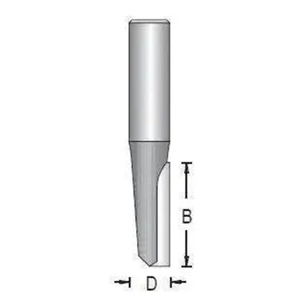 Dimar 107R6-XS/F Series Straight Bits 3/8″ Shank, 1 Flute - CNC Router Store