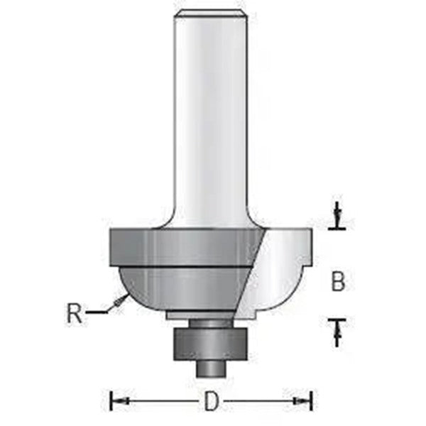 Dimar 112RCPX-X Series Classic Panel Bits with Ball Bearing Guide, 2 Flutes - CNC Router Store