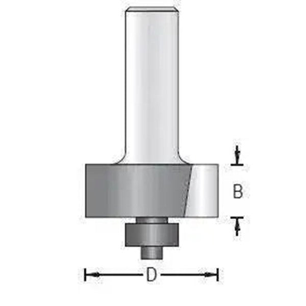 Dimar 114RX-XX Series Rabbeting Bits With 1/2″ Ball Bearing Guide, 2 Flutes - CNC Router Store