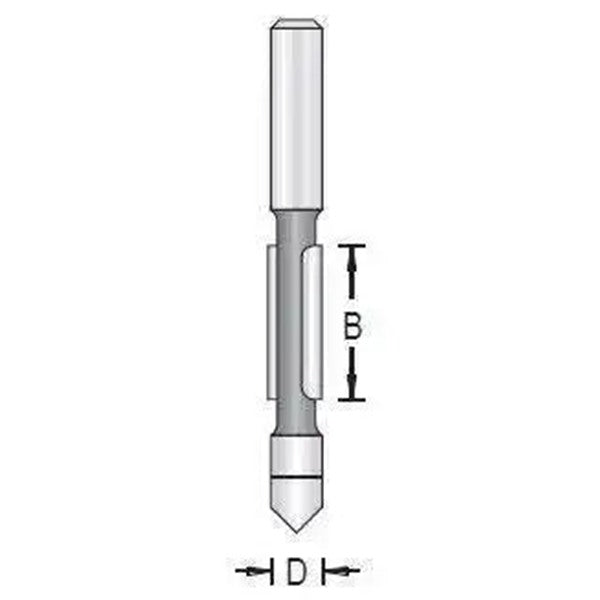 Dimar 115RX-X Series Panel Pilot with Drilling Point, 2 Flutes - CNC Router Store