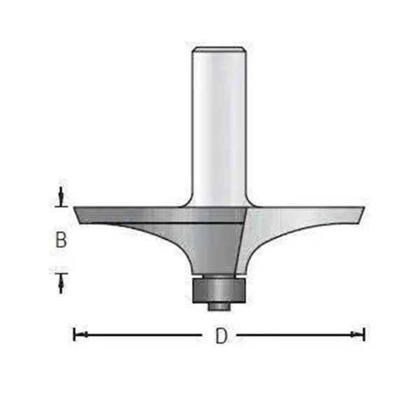 Dimar 109RT8-XX Series Thumb Nail Bits, 2 Flutes - CNC Router Store