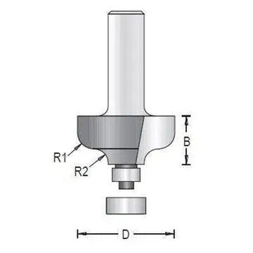 Dimar 138RXX-XX Series Panelling Bits with Ball Bearing Guide, 2 Flutes