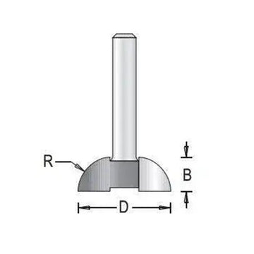 Dimar 132R4-X Series Finger Grip Router Bits, 2 Flutes