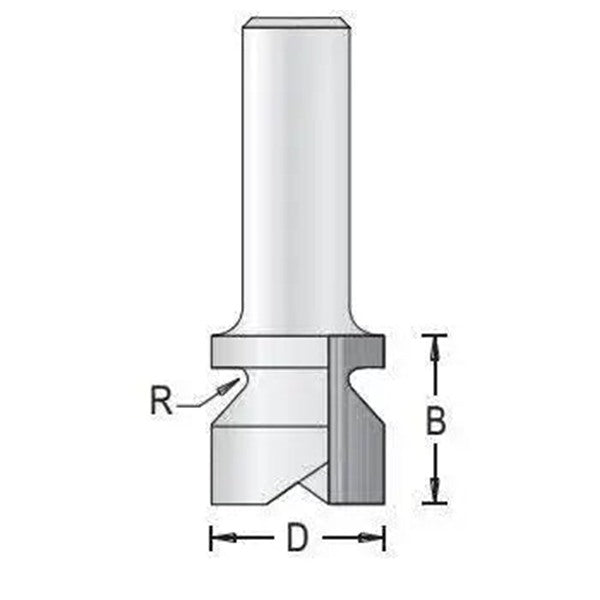 Dimar 148R8-22 Finger Grip Router Bits, 2 Flutes - CNC Router Store