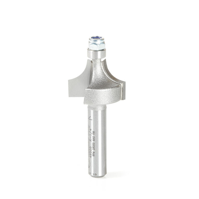 Amana Tool 49505 Carbide Tipped Corner Rounding 1/4 Radius x 3/4 Dia x 1/2 Cut Height x 1/4 Shank with 1/4 Inch Dia Lowe