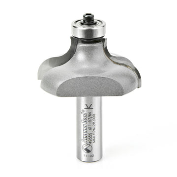 Amana Tool 49559 Carbide Tipped Table Edge Ogee 3/8 x 5/16 R x 1-57/64 D x 7/8 CH x 1/2 Inch SHK w/ Lower Ball Bearing Router Bit